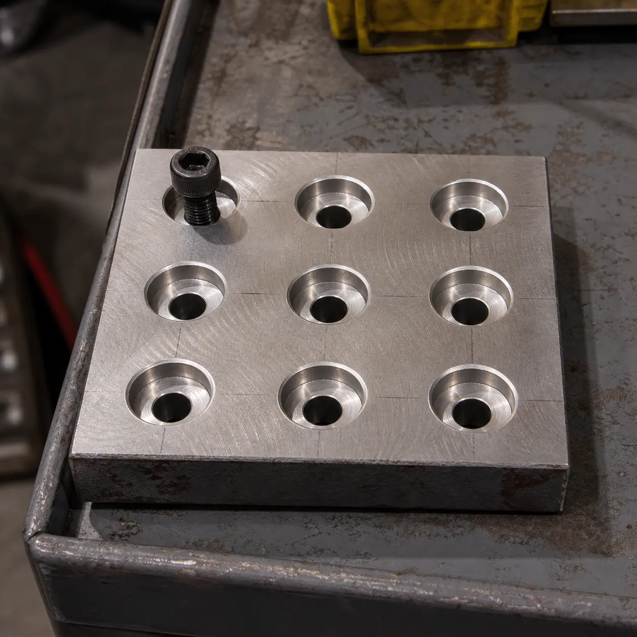 Counterbore Patterns custom metal fabrication project