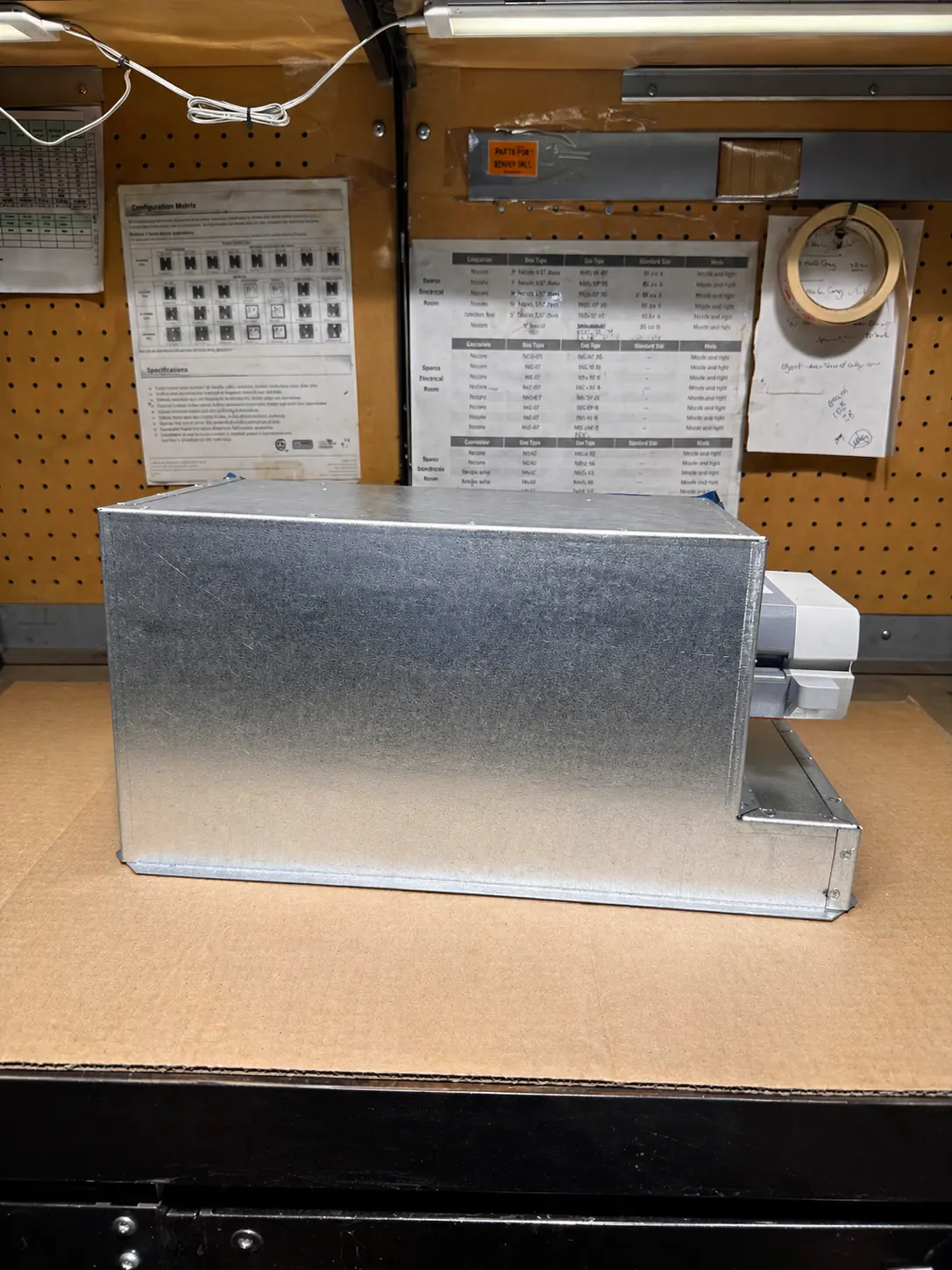 Motorized Damper Assembly custom metal fabrication project