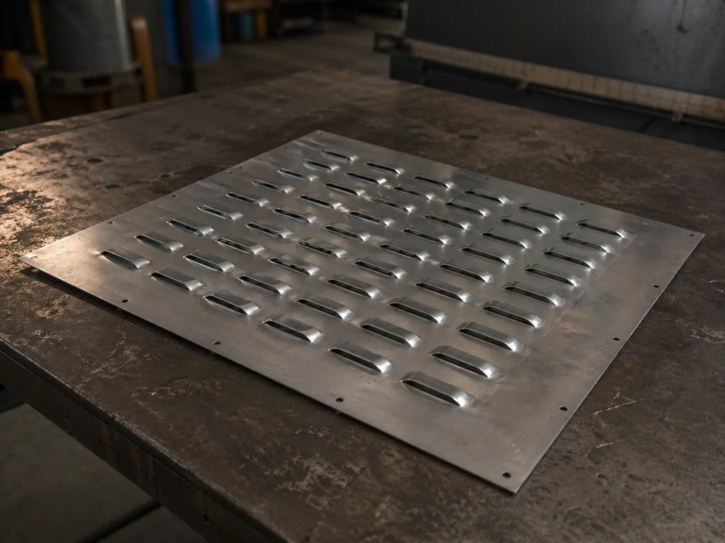 Punched Ventilation Panel custom metal fabrication project