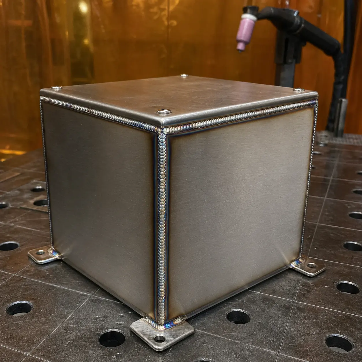 TIG Welded Stainless Assembly custom metal fabrication project