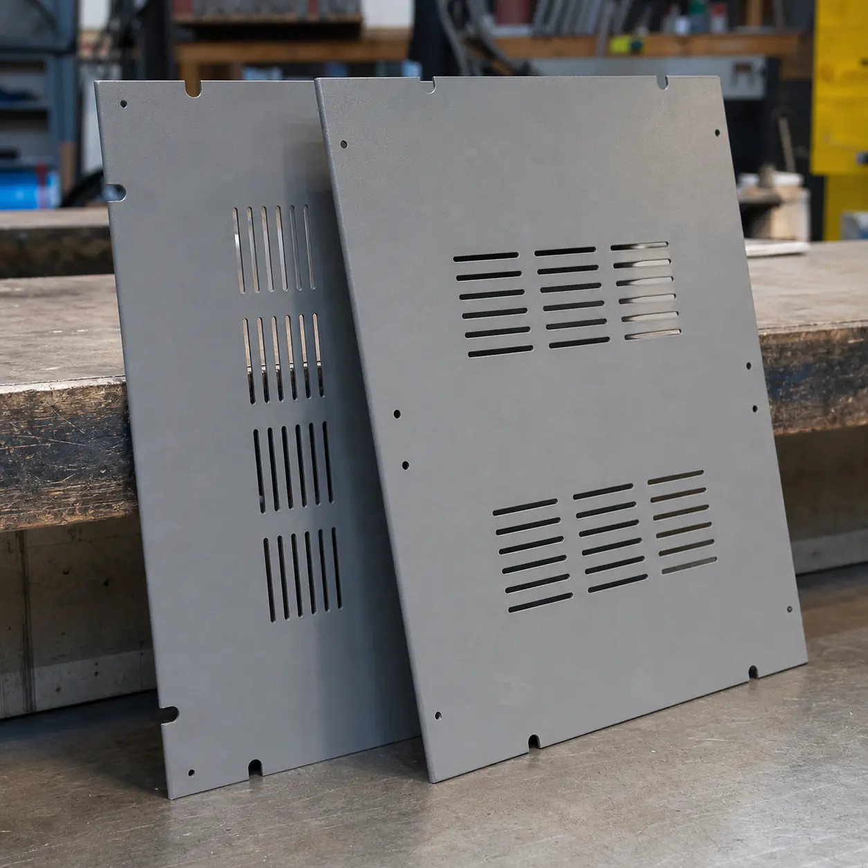 Equipment Enclosure Sides custom metal fabrication project