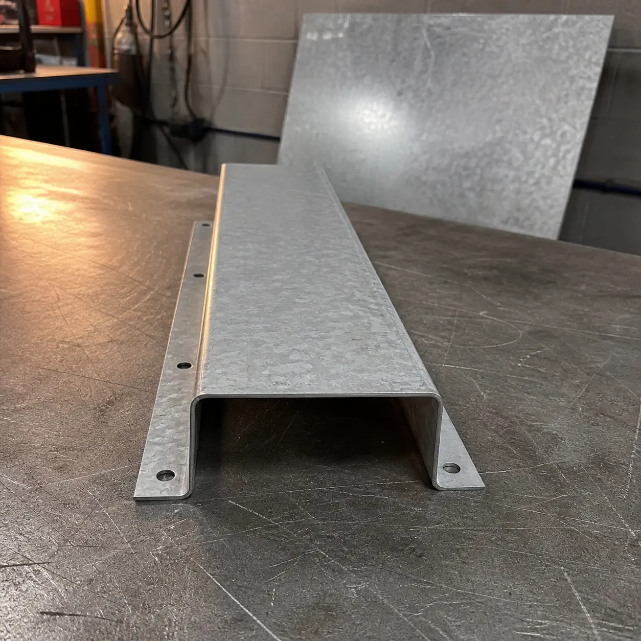 Hat Channel Forms custom metal fabrication project