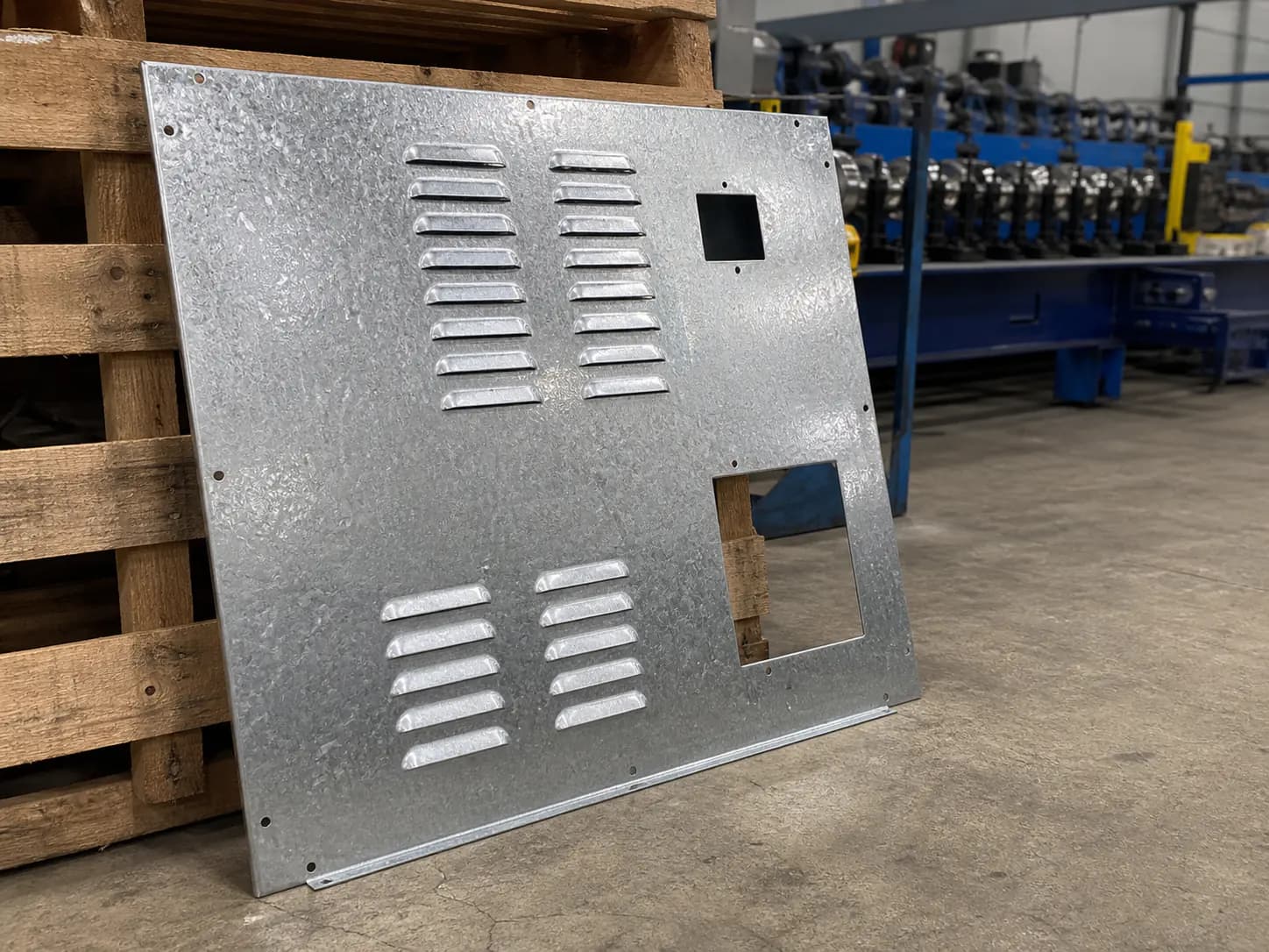 HVAC Plenum Sides custom metal fabrication project