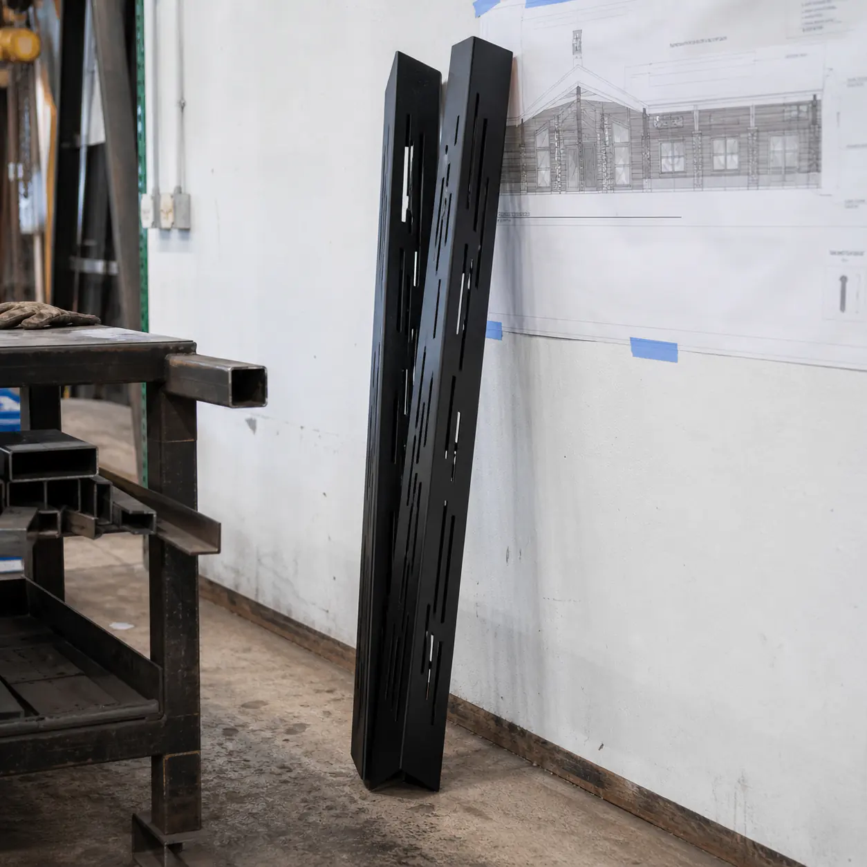 Architectural Tube custom metal fabrication project