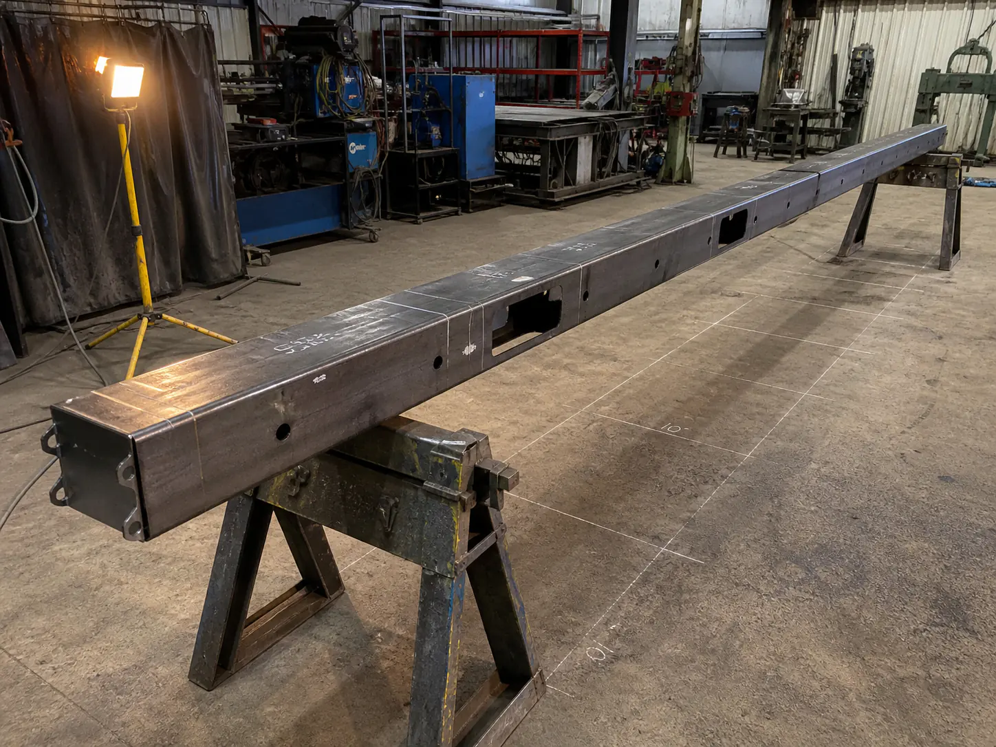 Trailer Frame Components custom metal fabrication project