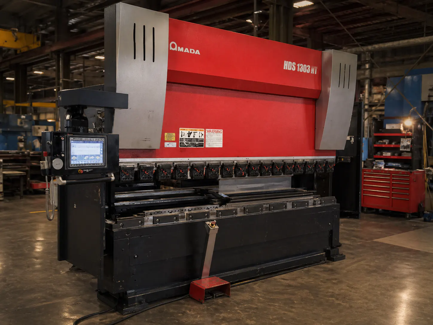 Amada HDS 1303 NT 130-Ton CNC Press Brake at SMS Laser & Fabrication, Brampton