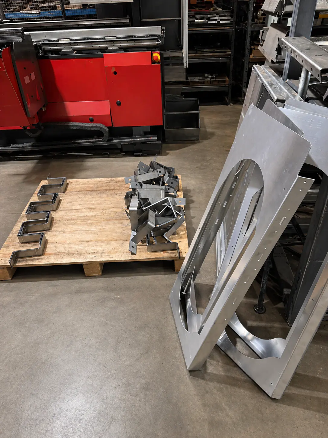 Finished Parts — Production Run custom metal fabrication project