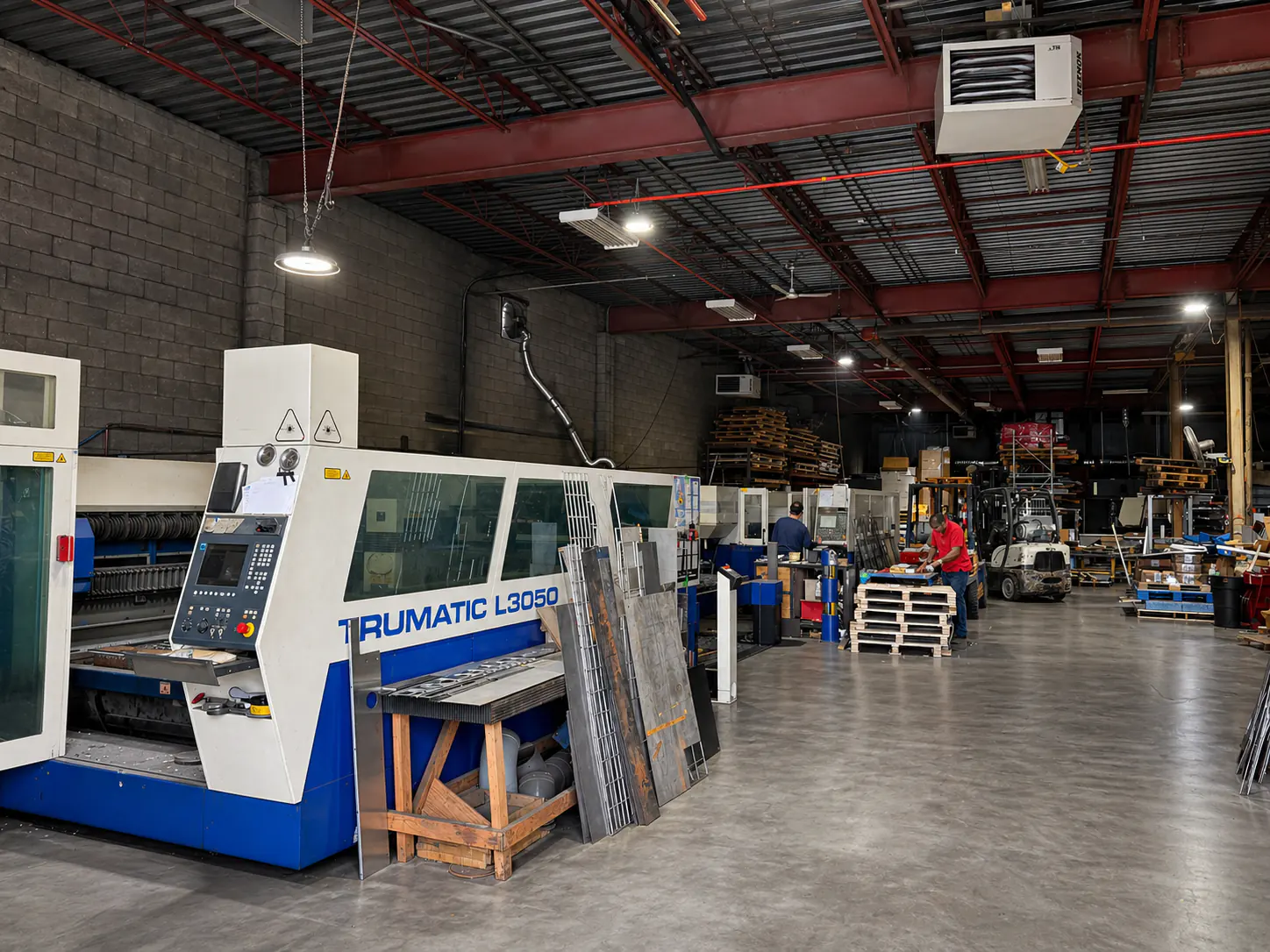 Shop Floor — Brampton custom metal fabrication project