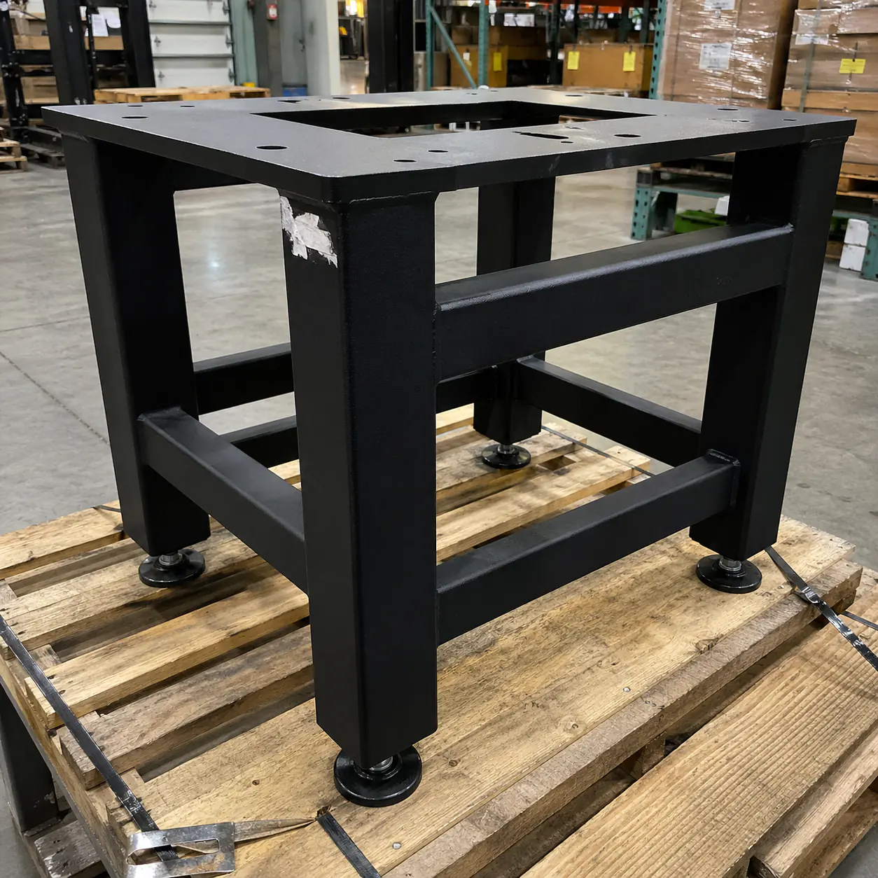 Powder Coated Equipment Frame custom metal fabrication project