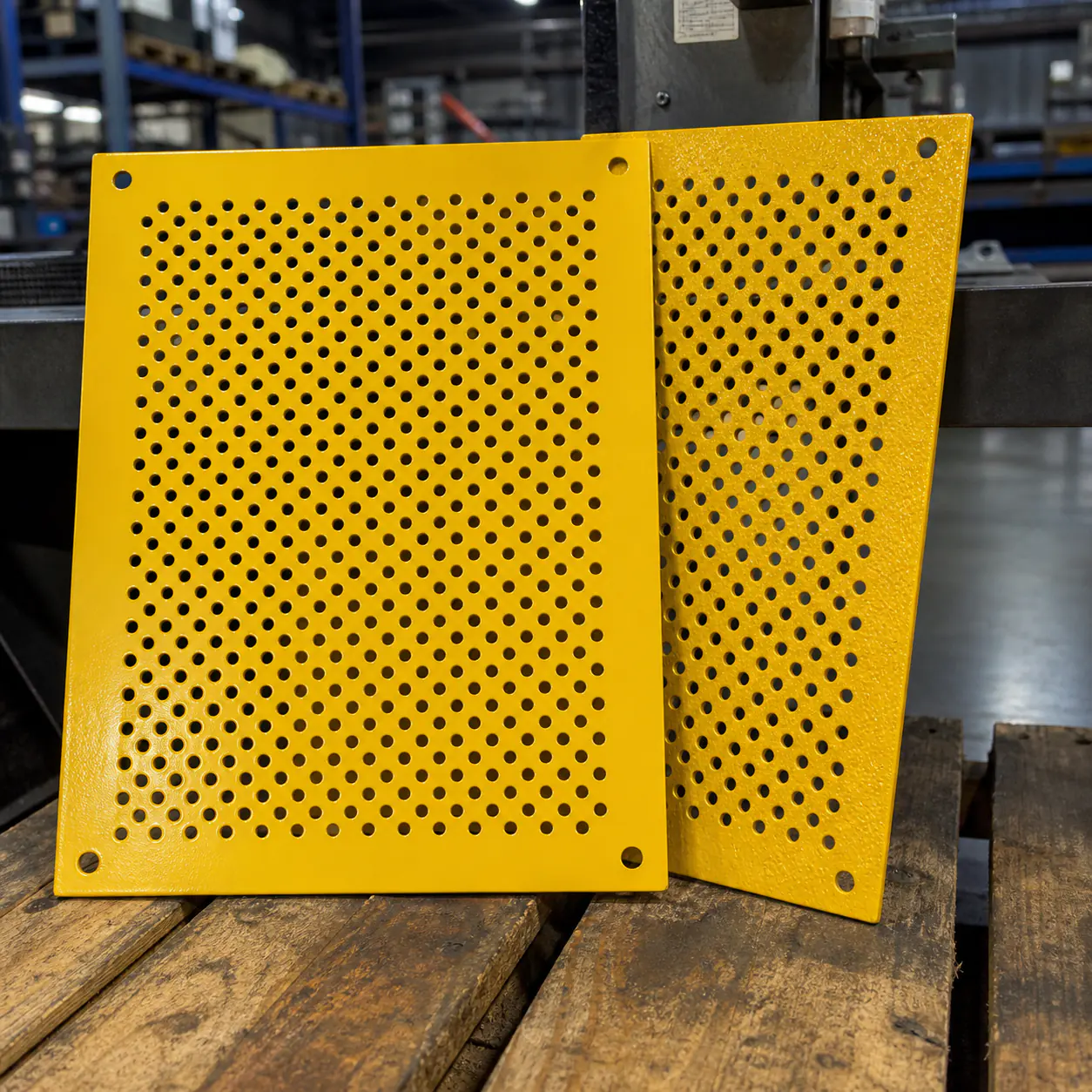 Perforated Guards custom metal fabrication project