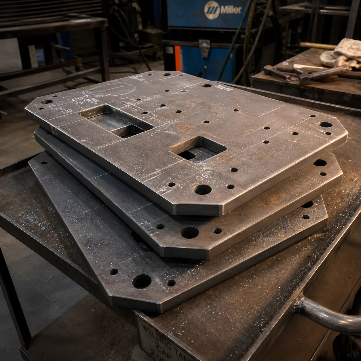 Base Plates custom metal fabrication project
