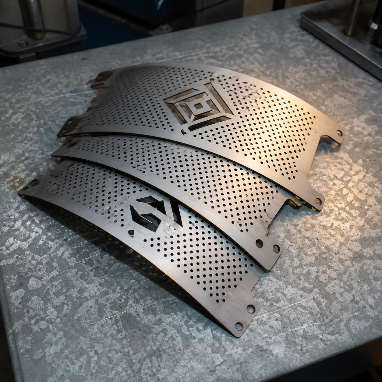 Heat Shields custom metal fabrication project